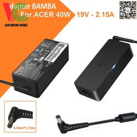 Bộ Sạc Laptop Acer 40W Bamba 19V – 2.15A