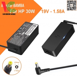 Bộ Sạc Laptop HP 30W Bamba 19.5V – 1.58A (Đầu nhỏ)