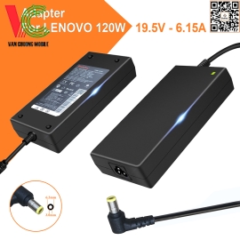 Bộ Sạc Laptop Lenovo 120W Bamba 19.5V – 6.15A (Đầu vàng lớn)