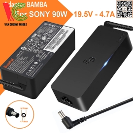 Bộ Sạc Laptop Sony 90W Bamba 19.5V – 4.7A (Đầu kim thường)