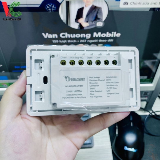 Bộ Công Tắc Cửa Cuốn Thông Minh Wifi DOFA