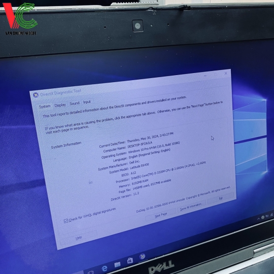 Laptop Dell Latitude E6430 Core I5- 3320M (RAM 8GB/ SSD 256GB) Cũ 92%