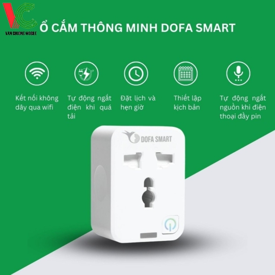 Ổ Cắm Thông Minh Wifi Đơn DOFA SMART