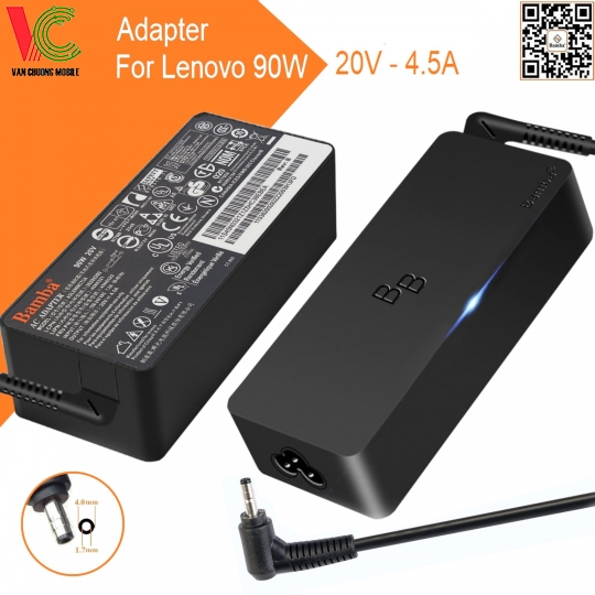 Bộ Sạc Laptop Lenovo 90W Bamba 20V – 4.5A (Đầu nhỏ)